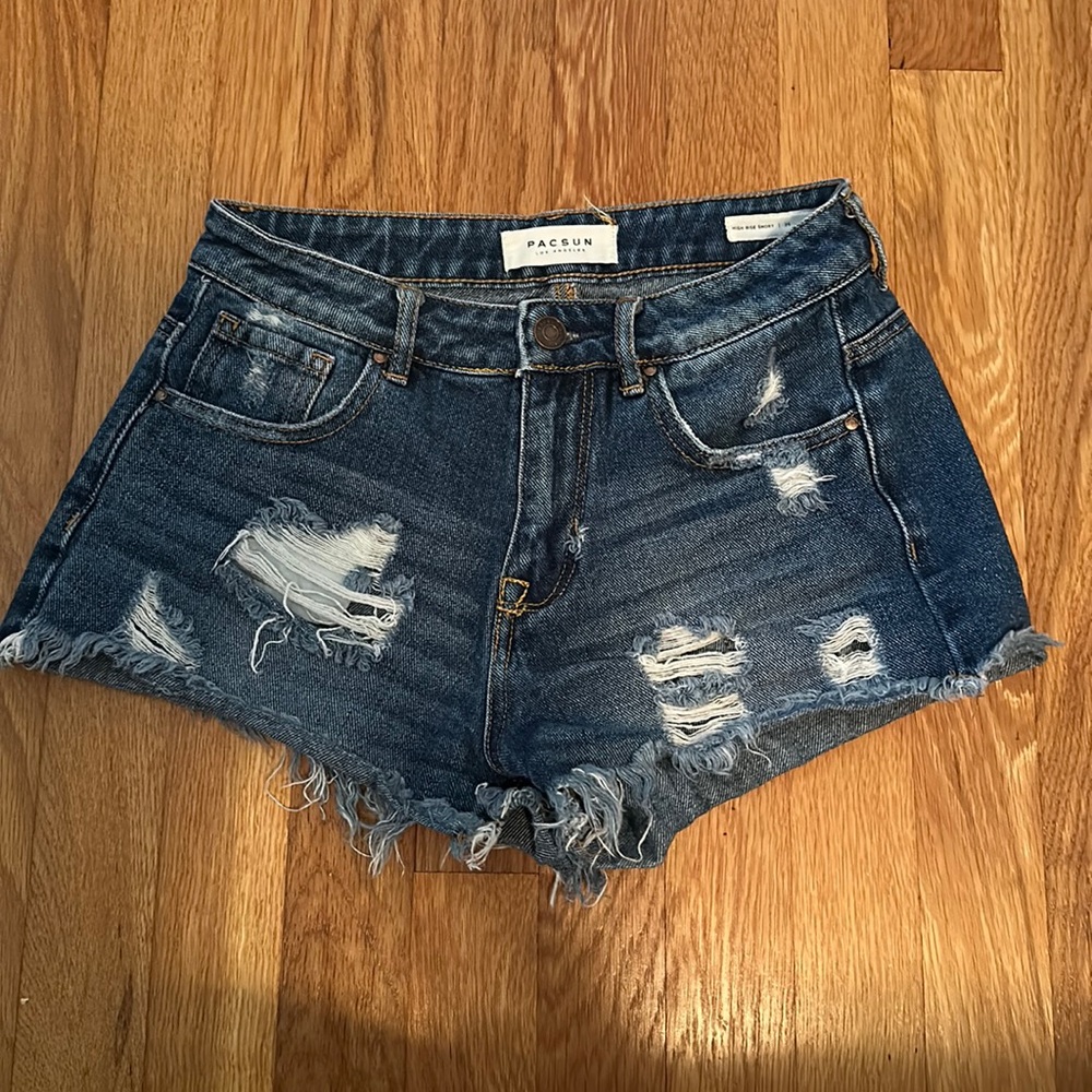 Pacsun high rise jean shorts